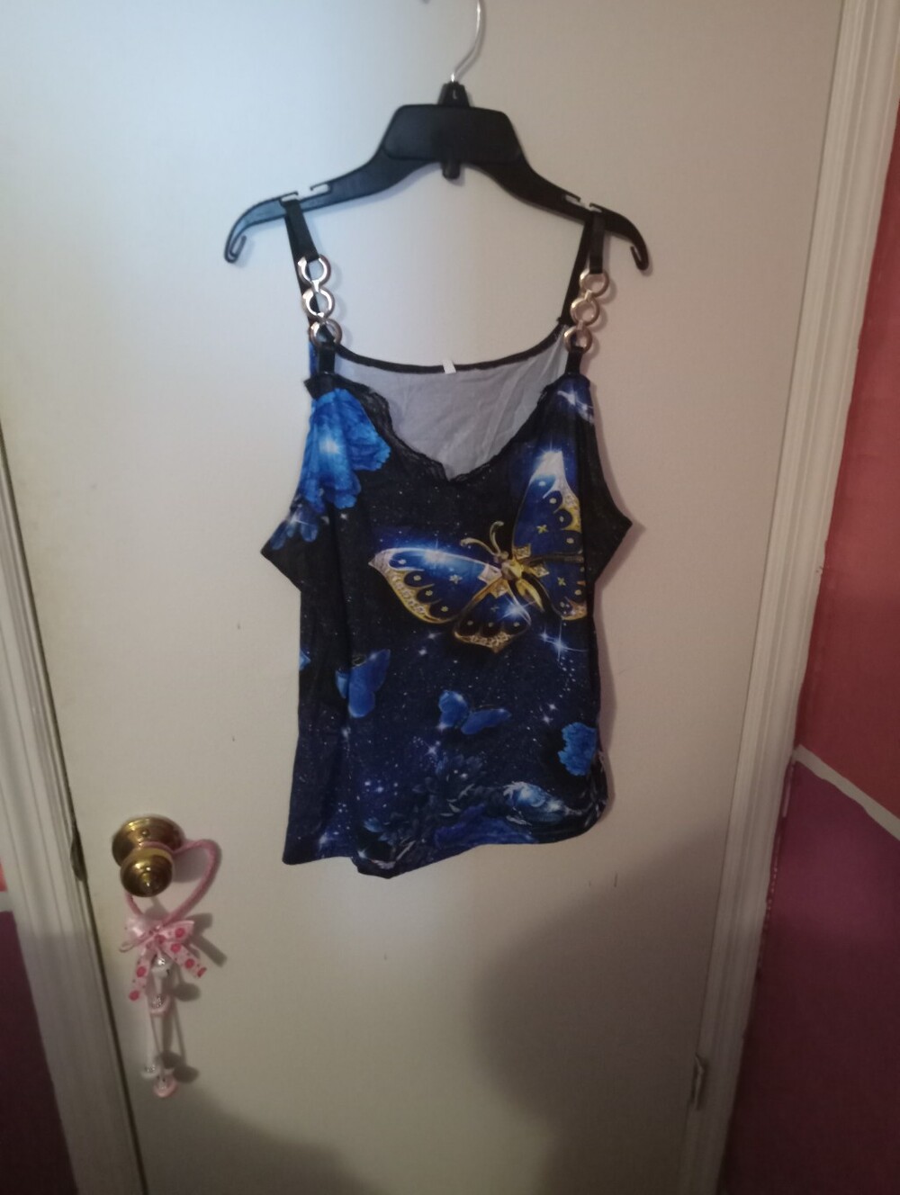 Women's Plus Size 2X Butterfly Camisole Tank Top